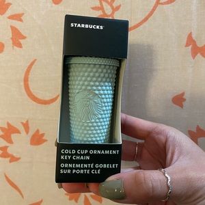 NIB! STARBUCKS mine studded keychain/ornament